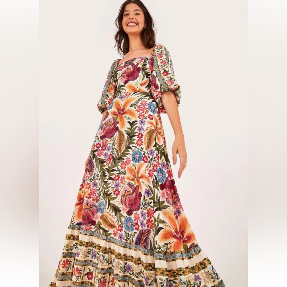 Farm Rio maxi dress, size Large